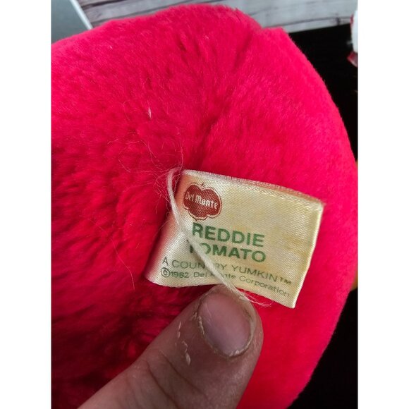 Vintage 1984 Del Monte Reddit Tomato‎ Country Yumkin Plush Stuffed Vegetable Red - Picture 3 of 8